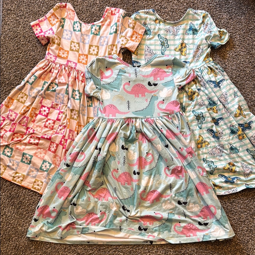Colorful Kids Dress Set | size 7-8 | mila & rose